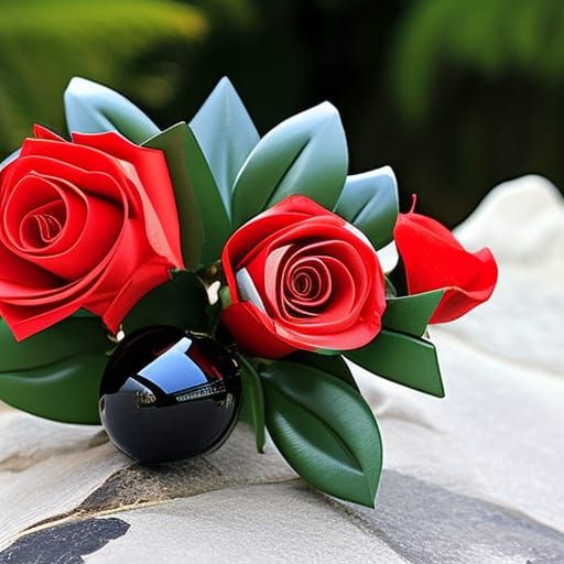 Crystal Cathedral at Christmas in Surrealist Style