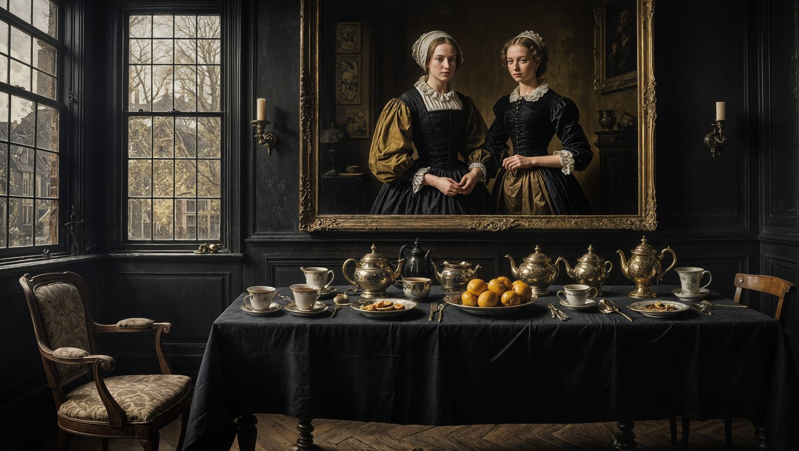 Elf in Bunny Costume, Dutch Golden Age Style