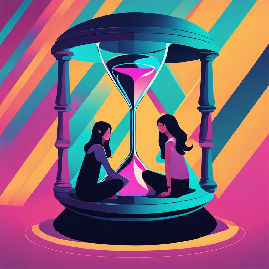 Girls in Hourglass: Cool Color Concept Art