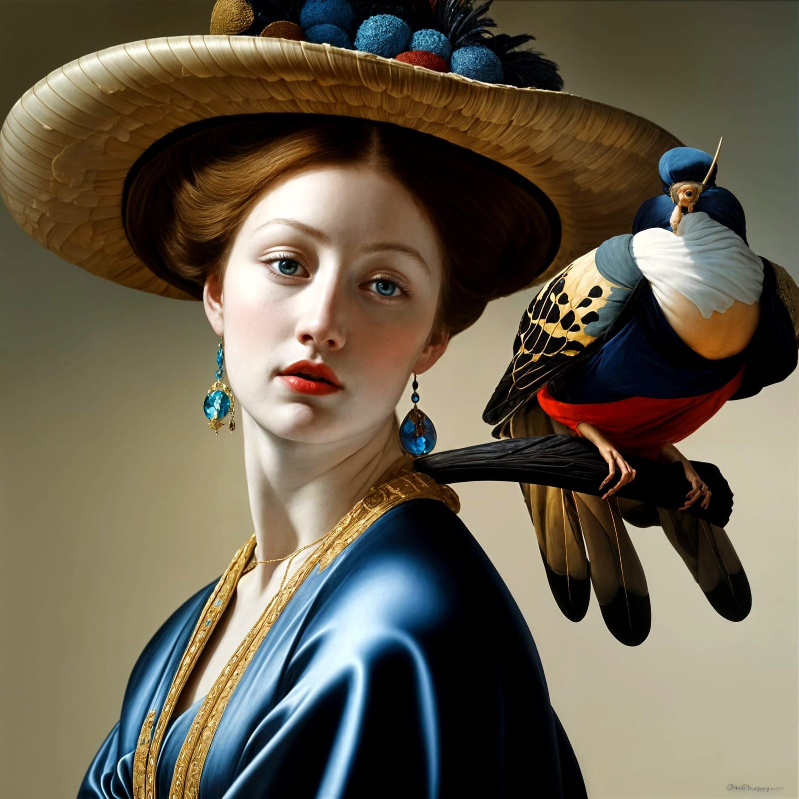 Surreal Portrait in Magical Realism Style