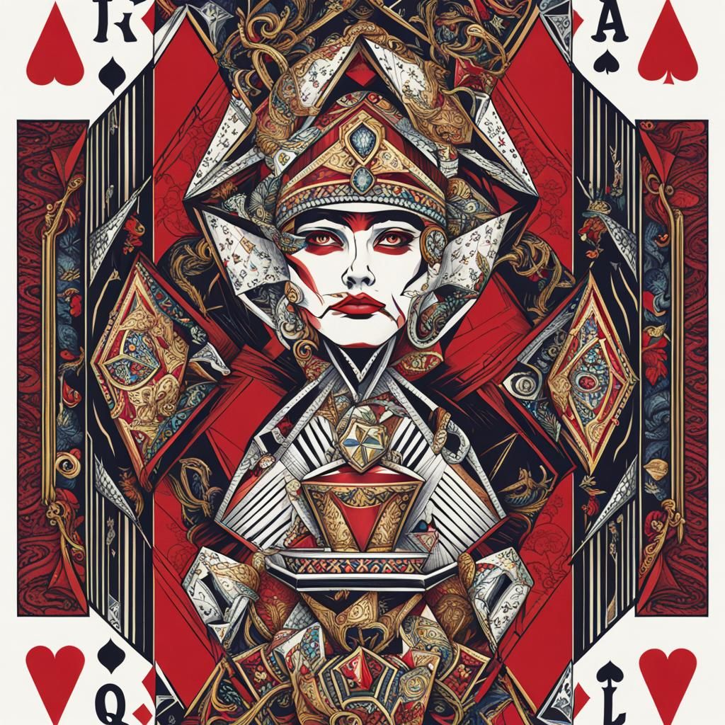 Queen of Diamonds Playing Card