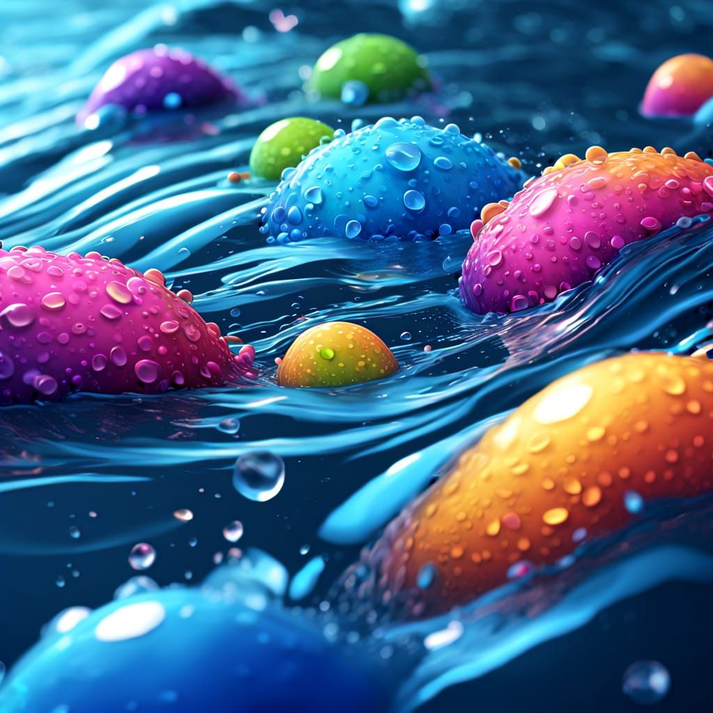 Nurdle Collective Logo in Splash Art River