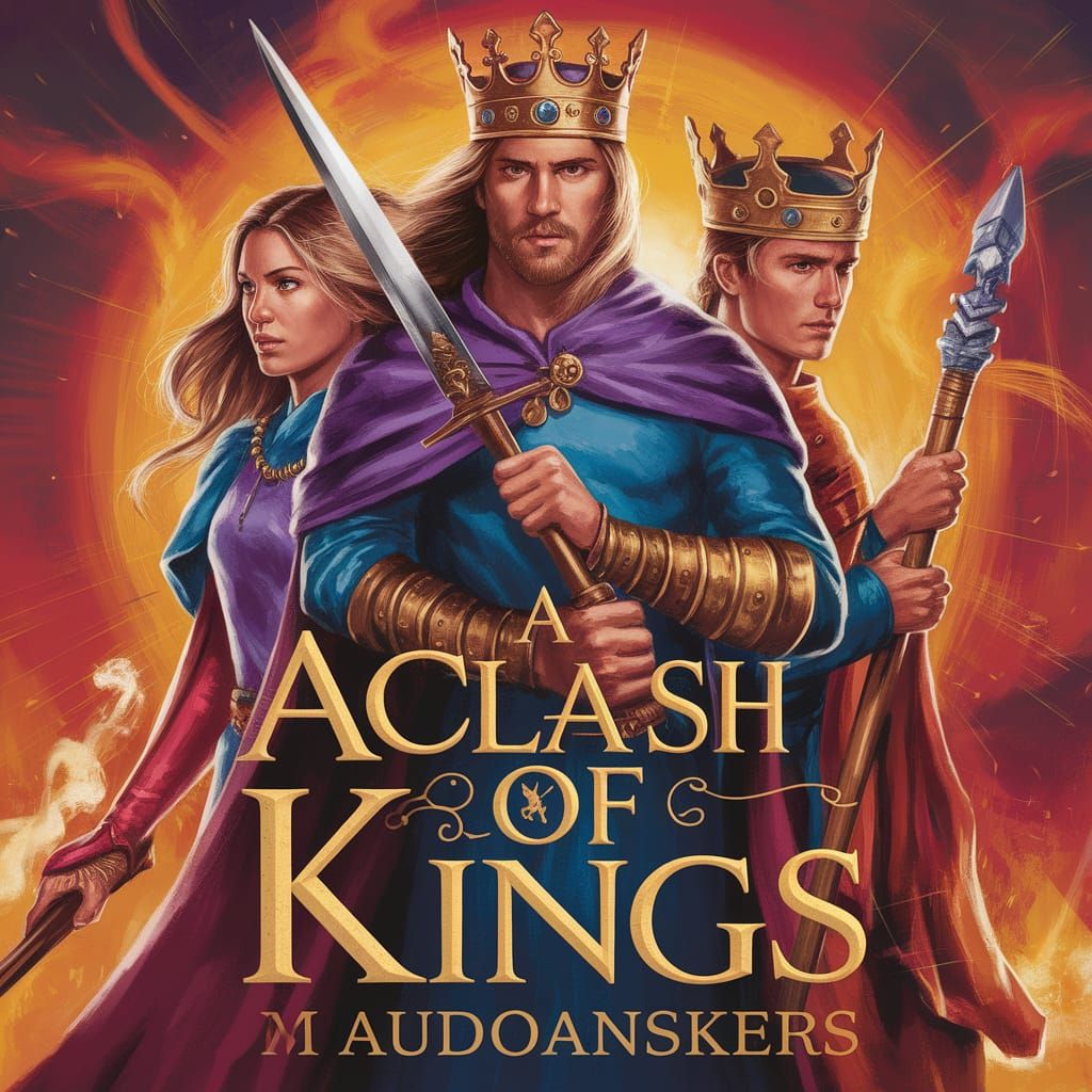 Medieval Fantasy Book Cover in Ominous Dark Art