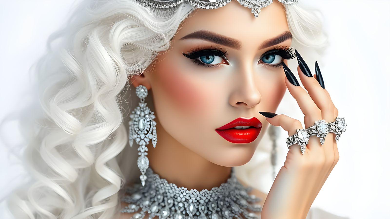 Ultra-Detailed Portrait of a Regal Young Woman with Elegant....