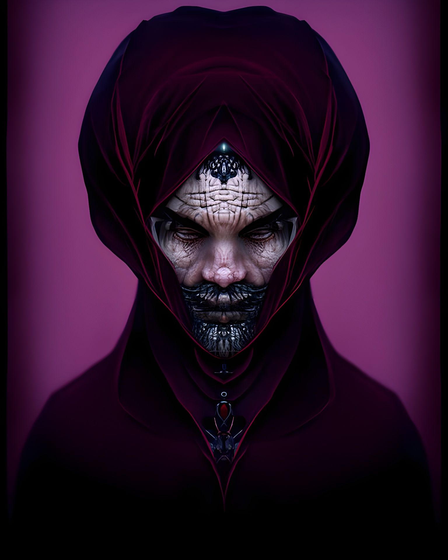 Sinister Grand Vizier in Dark Photorealistic Style