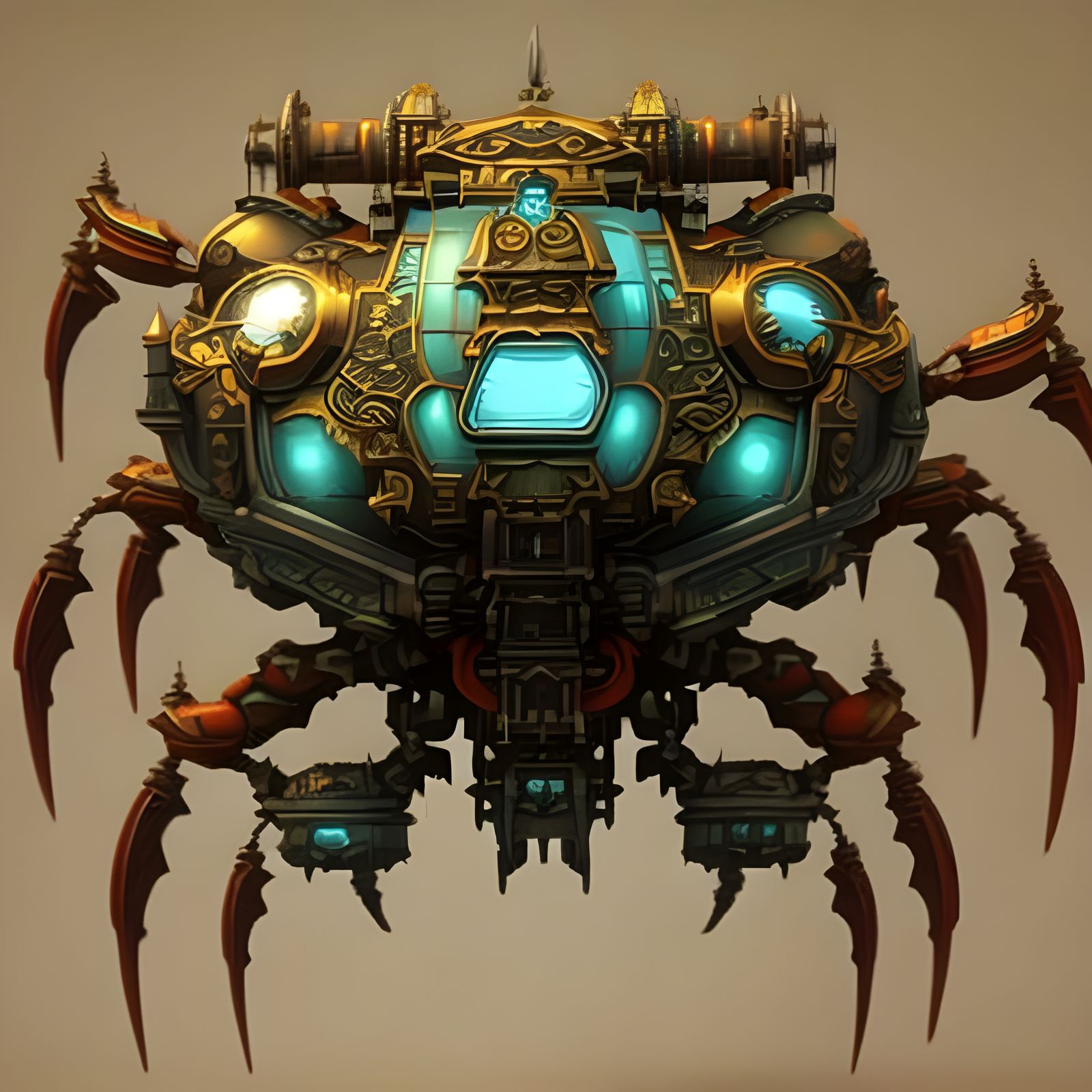 Biopunk Military Crab Concept Art