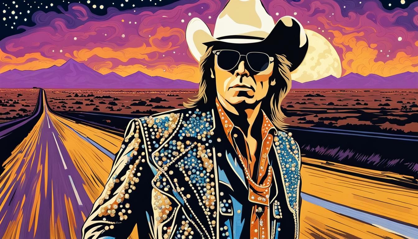 Dwight Yoakam Pop Art Portrait in Bakersfield