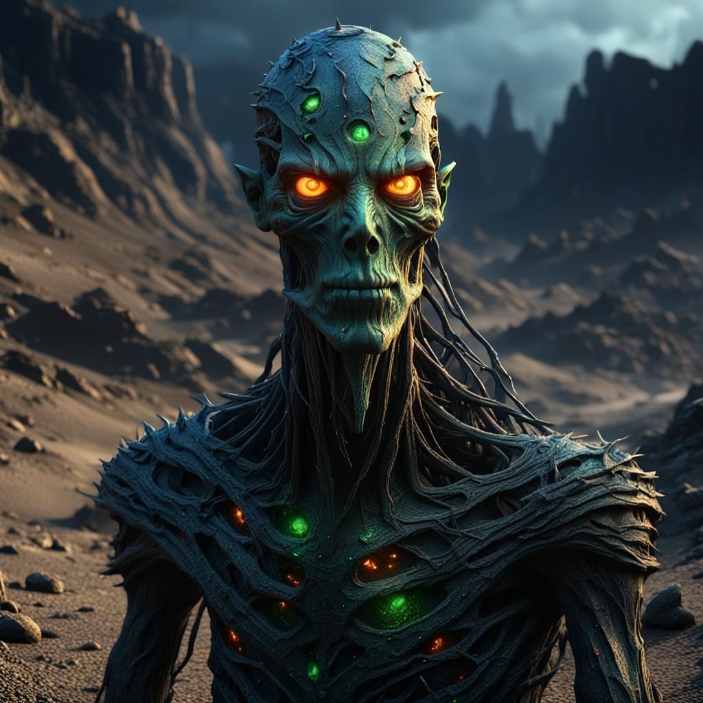 Gravel Revenant in Barren Wasteland: Dark Fantasy Matte Pain...