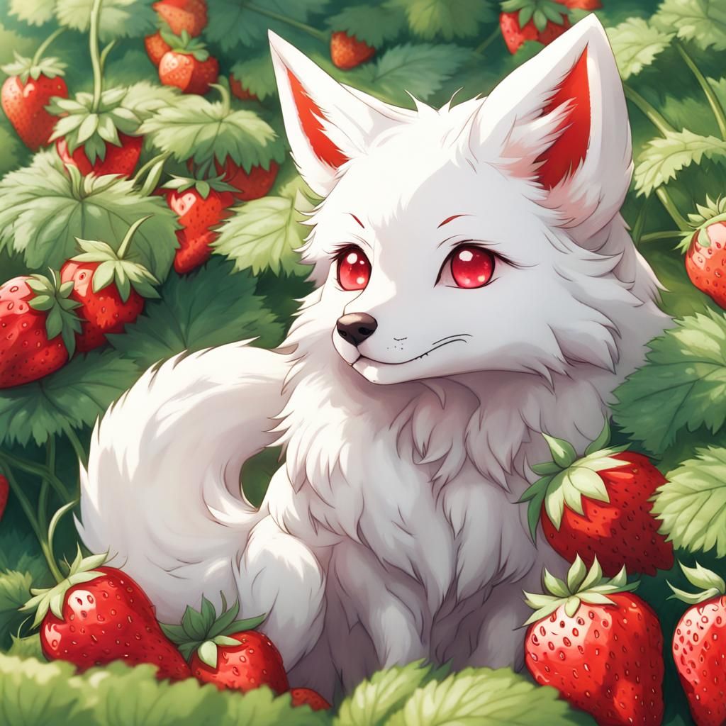 Anime Fox at Strawberry Farm