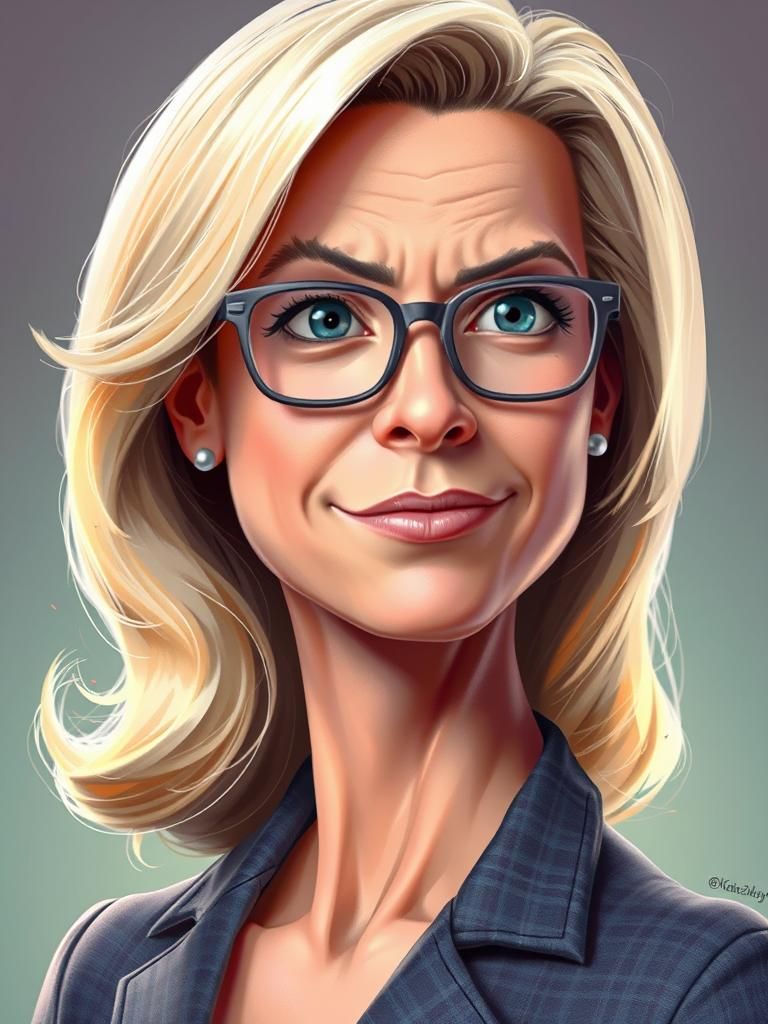 Expressive caricature in pixar style unreal charming a stric...