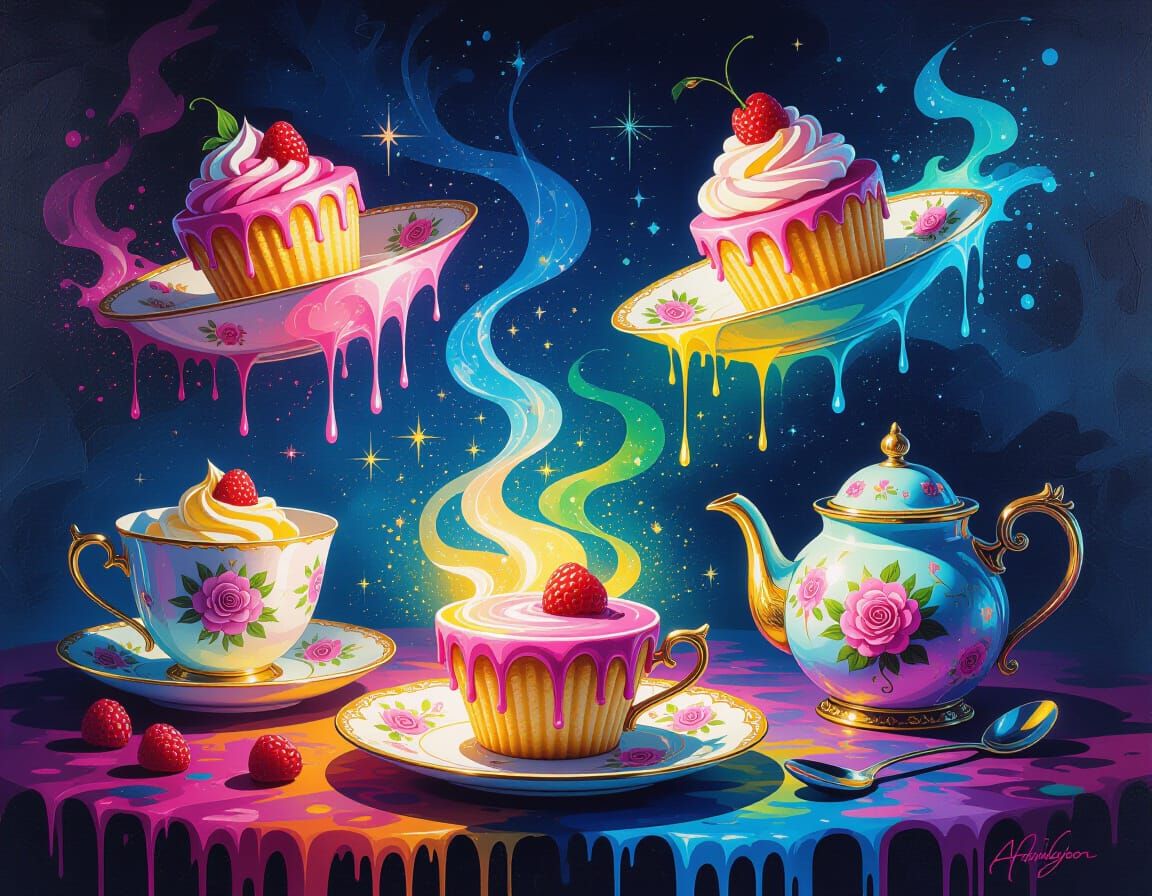 Enchanted Cuisine: Floating Dishes & Glowing Desserts in Gra...