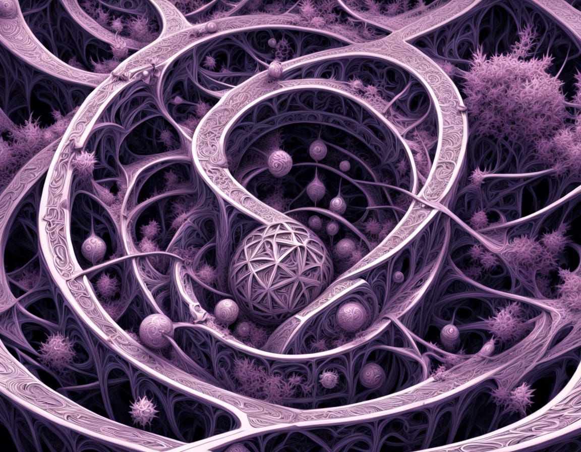 Cottagecore Fairy Grunge in Fractal Expressionism