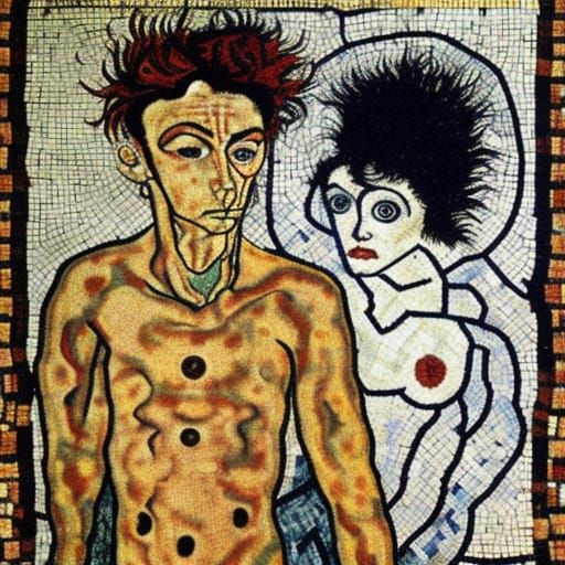 Melancholic Devil and Sea Urchin Mosaic