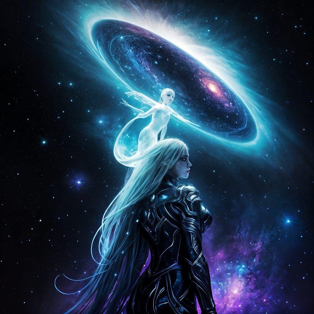 Woman of Light Emerges from Darkness