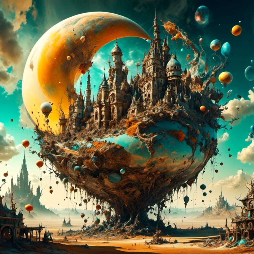 City on the Moon: Surreal Landscape Photography