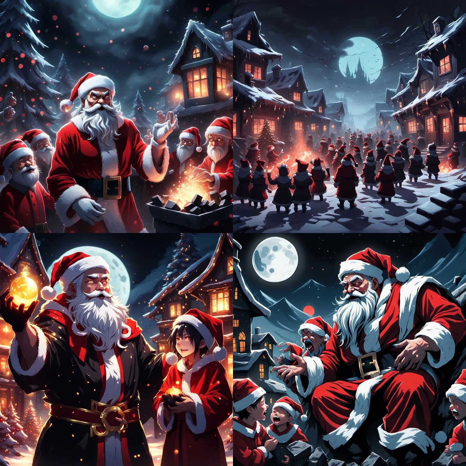 Evil Santa Dispenses Coal in a Heartbreaking Scene