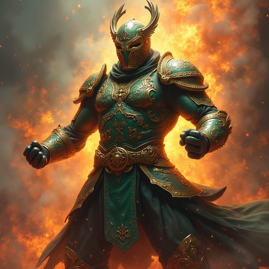 Vigilante Warrior in Epic Celtic Armor