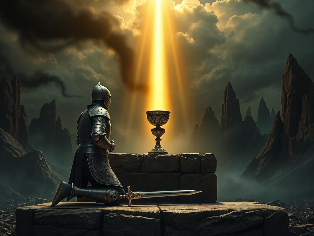 Knight Templar's Devotion: Gothic Holy Grail