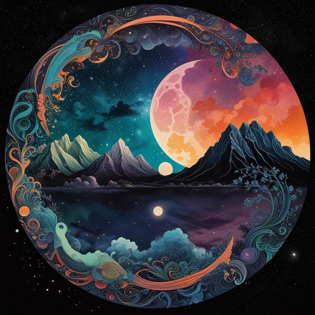 Surreal Cosmic Harmony