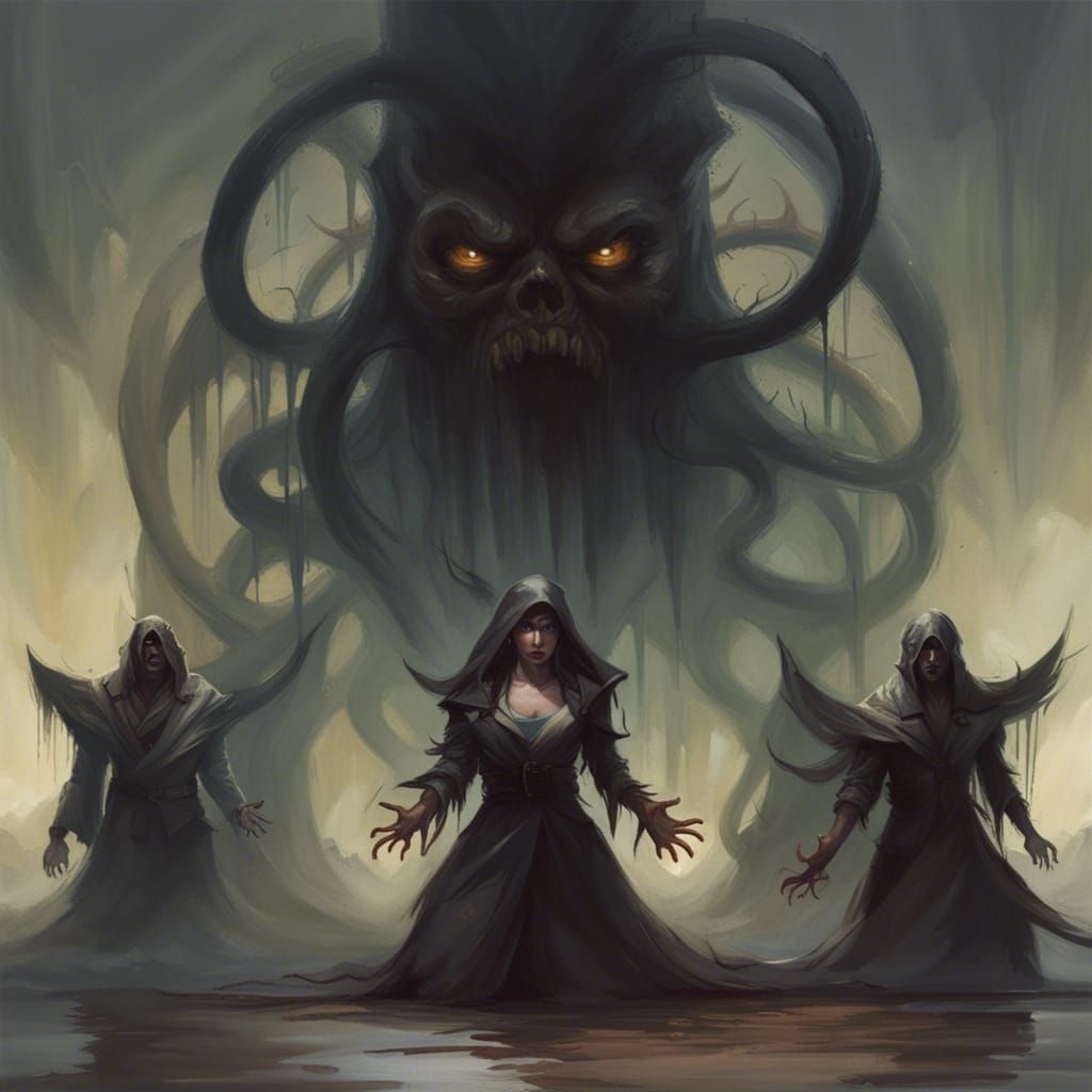 Sinister Dark Fantasy Art in Rutkowski Style