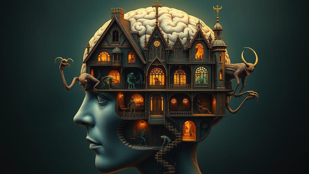 Subconscious: Art Nouveau House with Fantastical Creatures