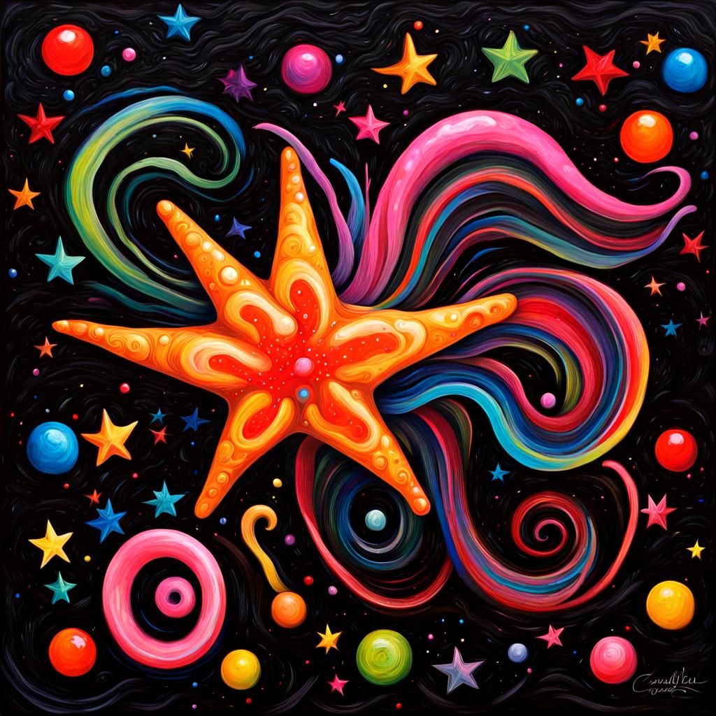 Electromagnetic Jelly Coils Surround Spice Drop Star