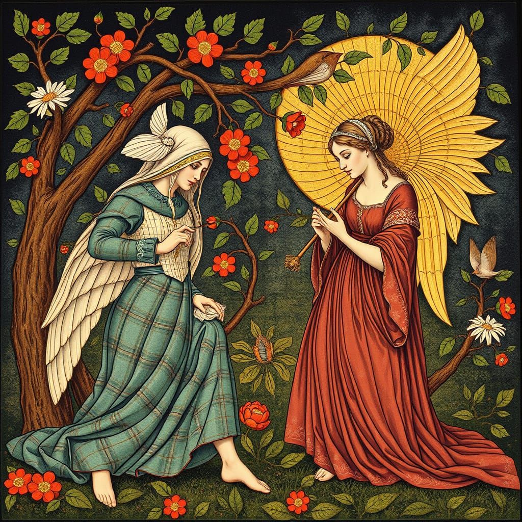 Art Nouveau Style Illustrations by William Morris and Associ...