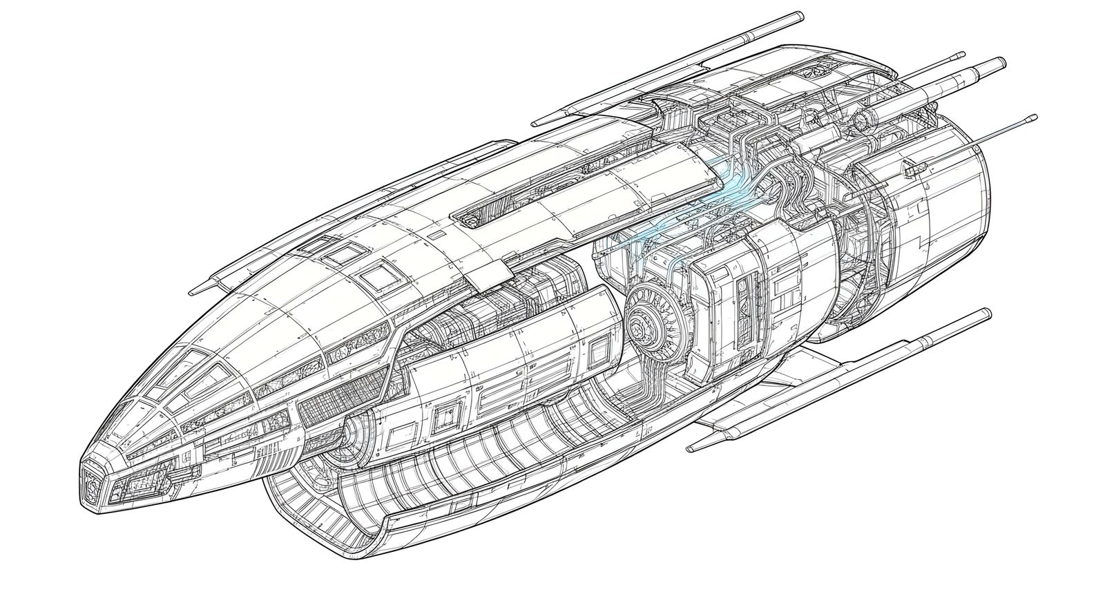 Alien Spaceship Schematic: Detailed Engineering Design