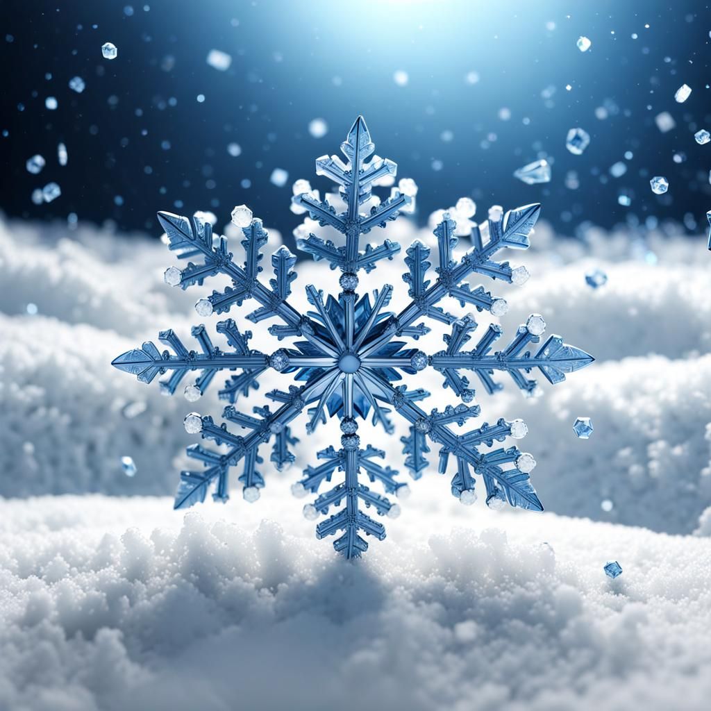 Blue Snowflakes