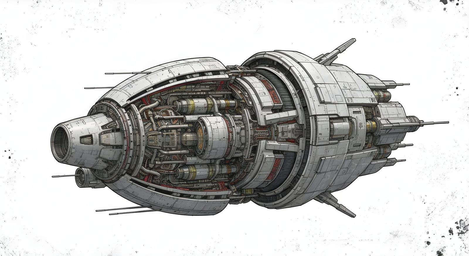 Alien Spacecraft Schematic: Detailed Engineering Blueprint