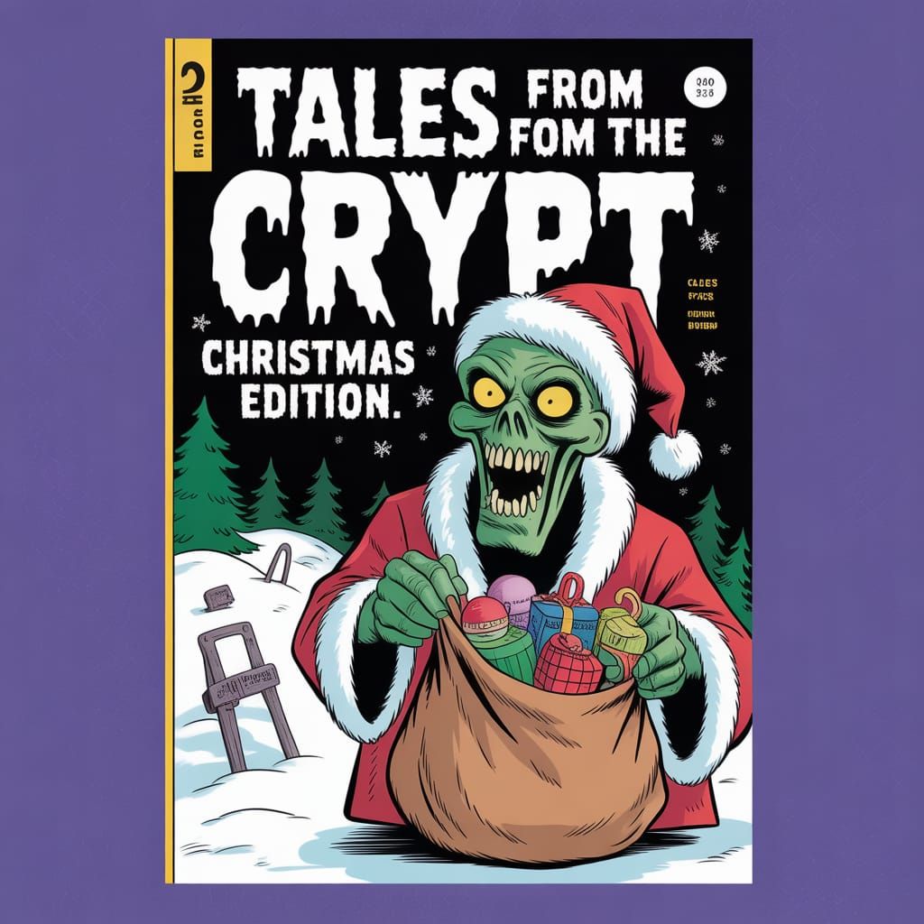 A vintage issue of "Tales From the Crypt: Christmas Edition....