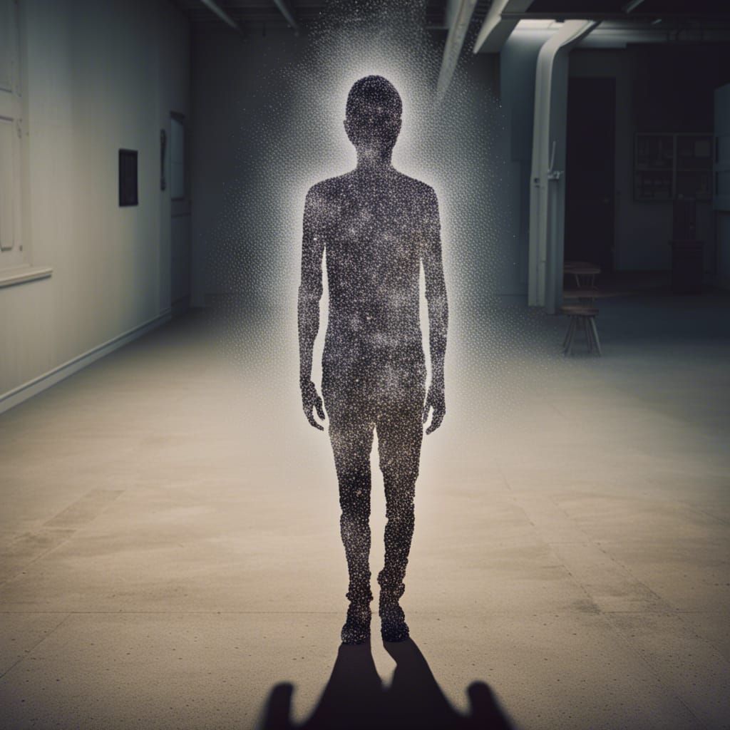 Human Figure in Sparse Point Cloud