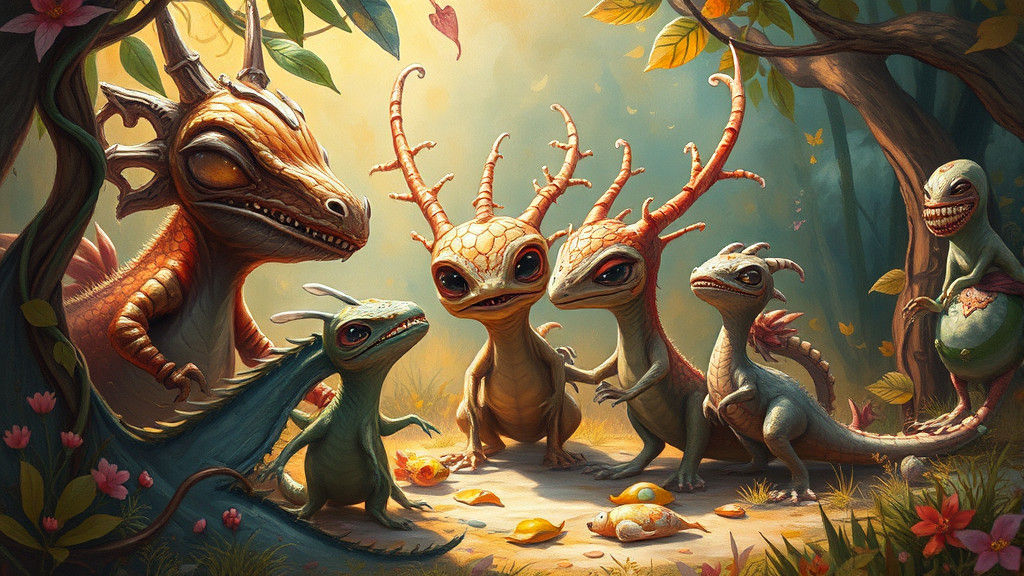 SGKK Creatures in a Lush Dreamlike World