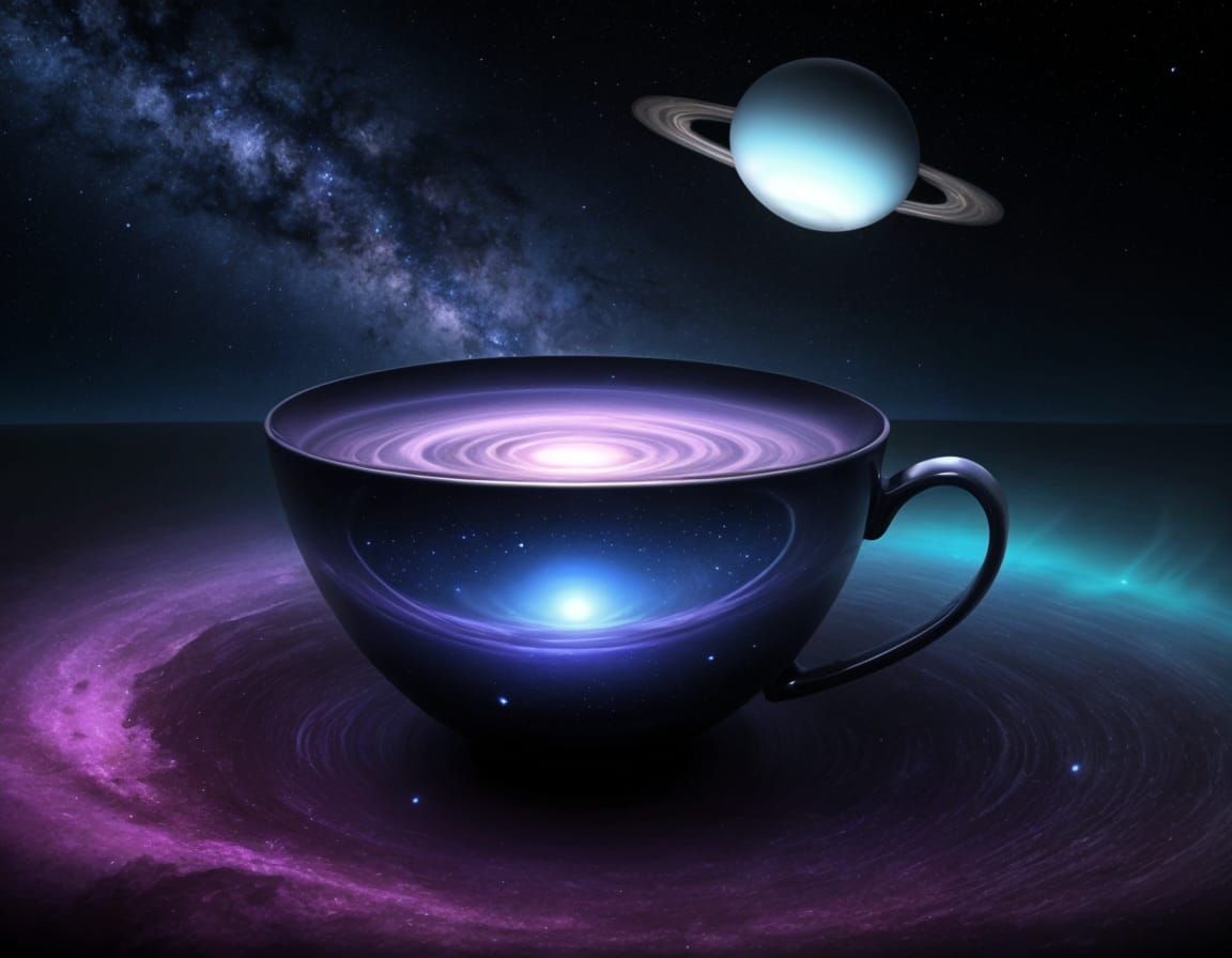 Teacup Filled with Galaxy