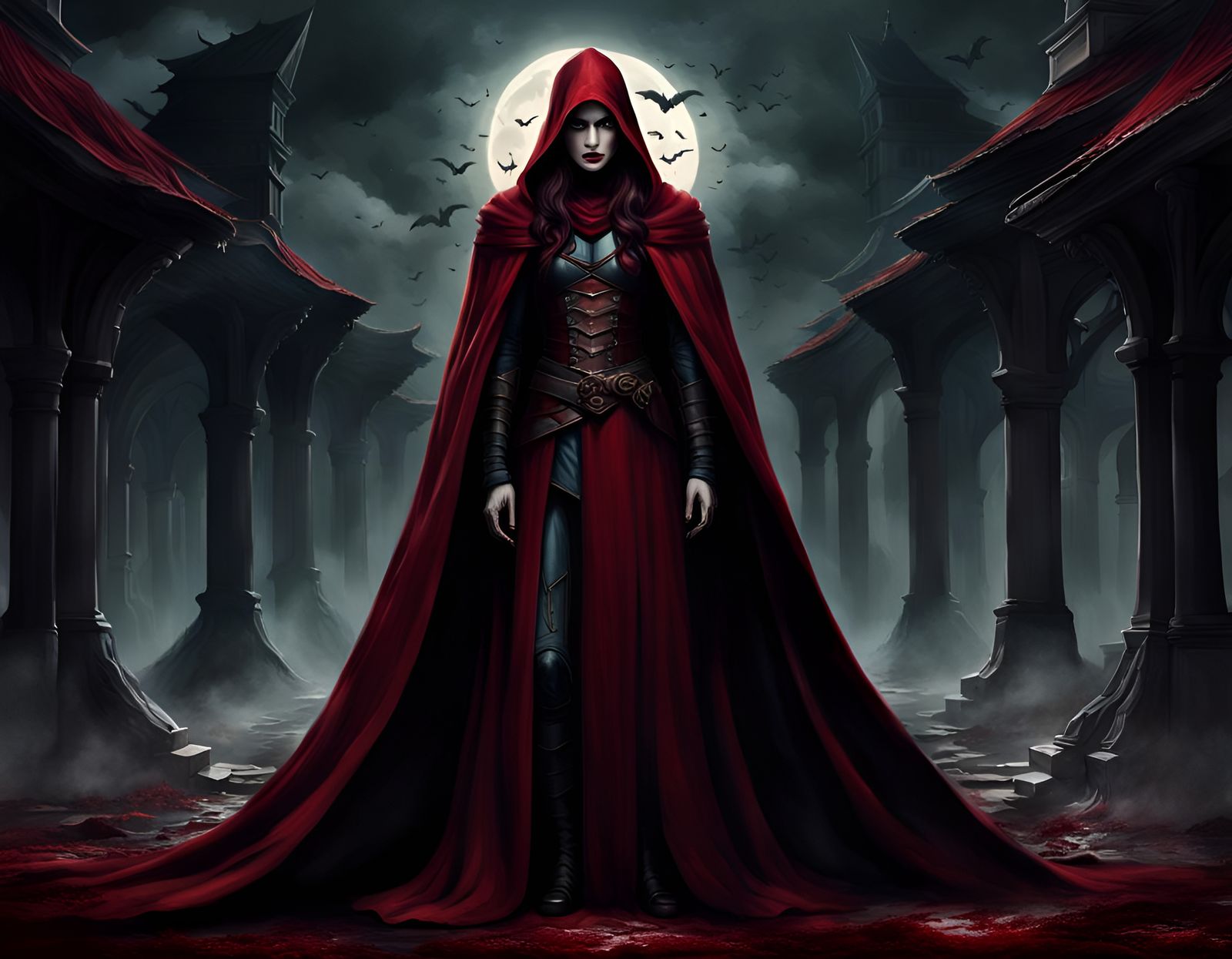 Hero Woman Battles Darkness with Sword of Light