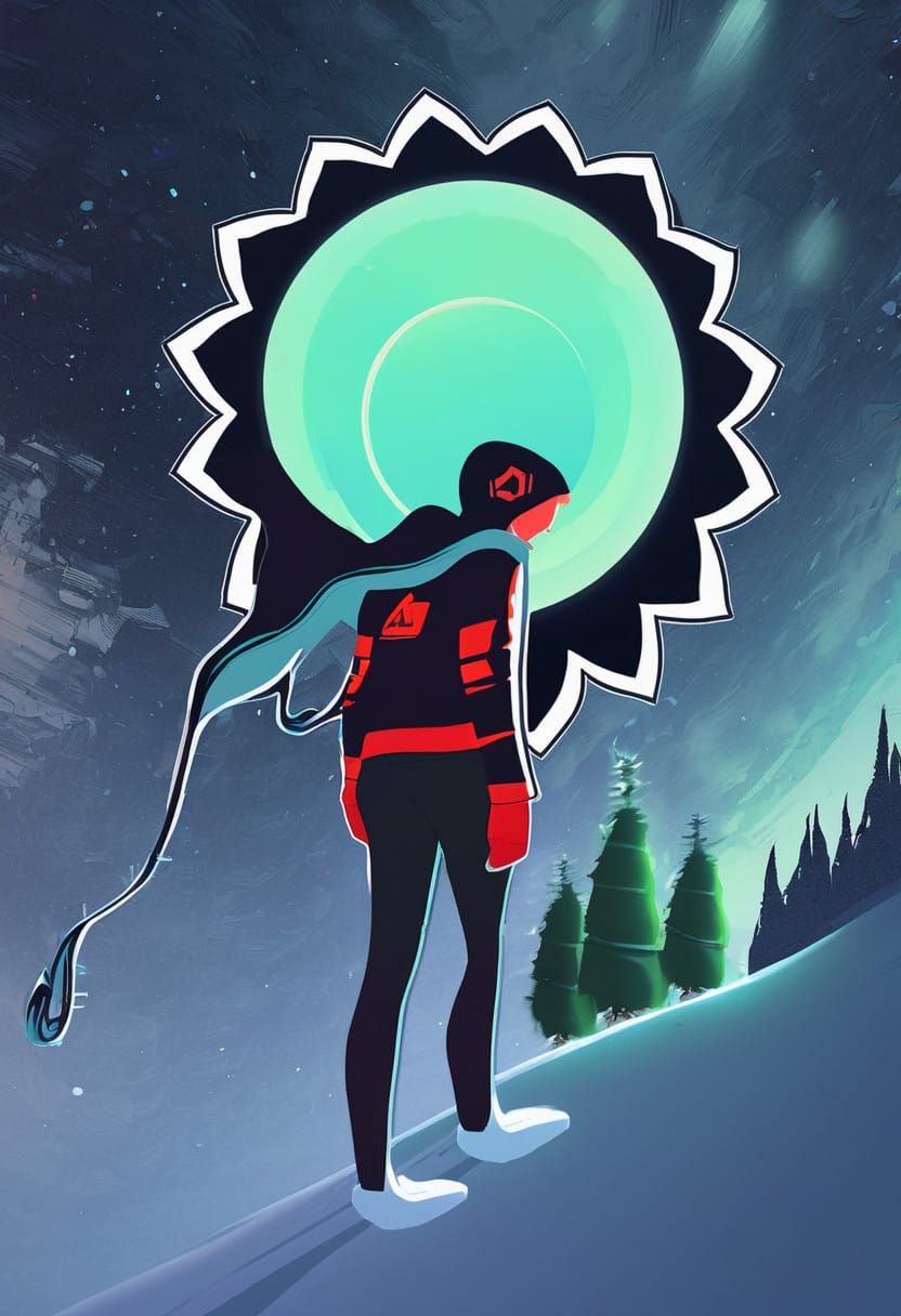 Winter Yoga under Twinkling Christmas Lights