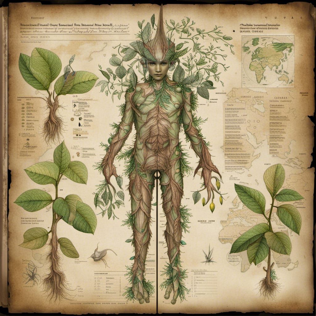 Botanical Humanoid Map: Research Visualization
