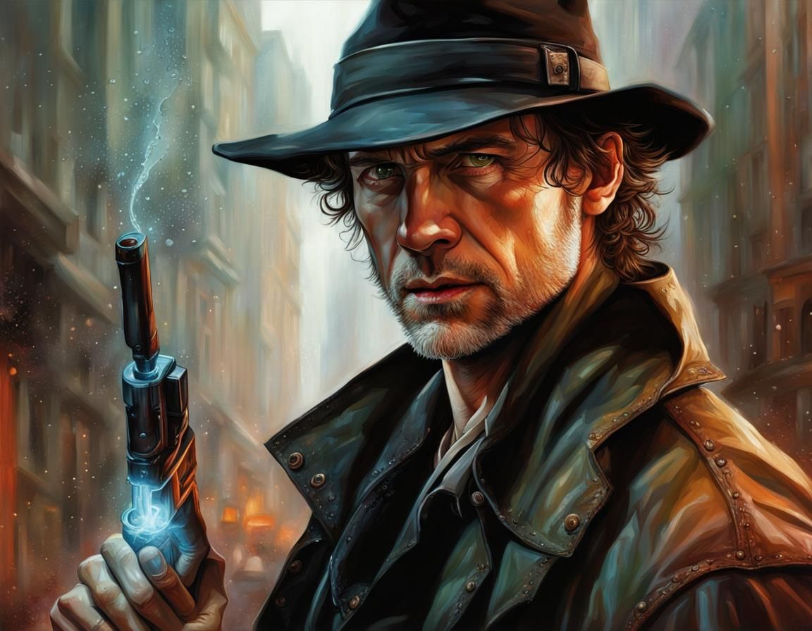 Hyperrealistic Harry Dresden Portrait