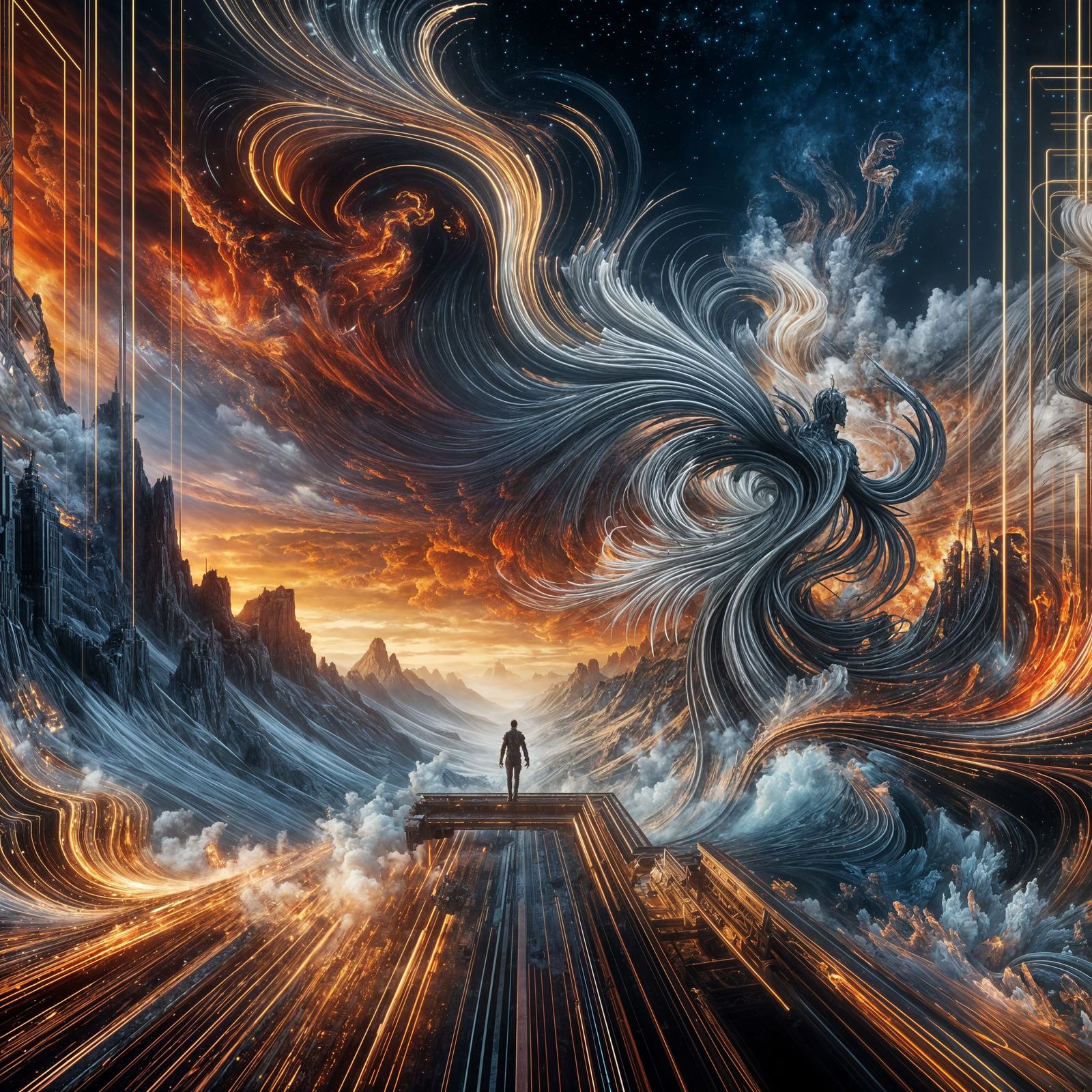 Dramatic Digital Matte Painting of Relentless Passion