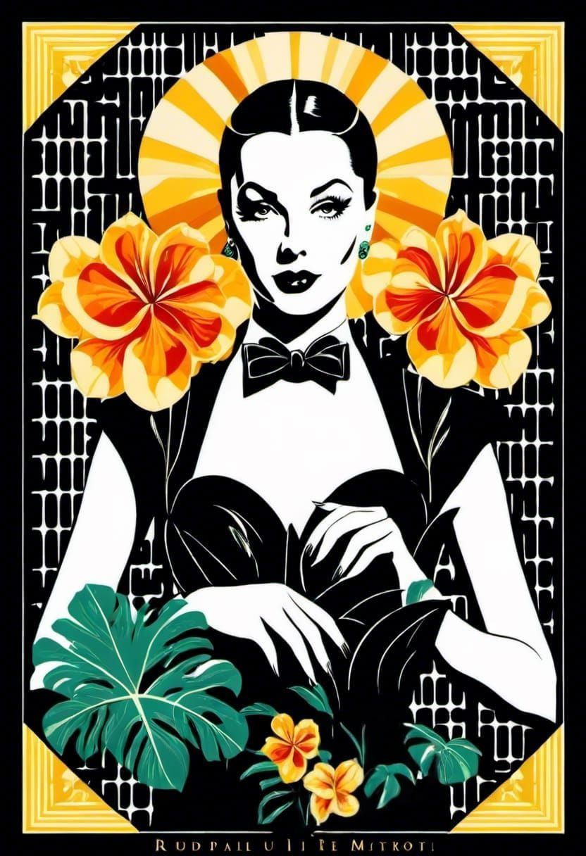 Art Deco Wizard of Oz Matrix Mashup