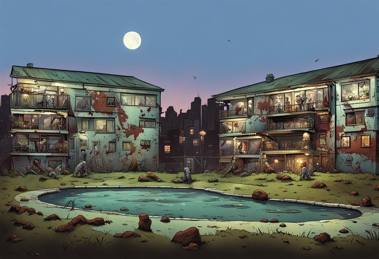 Zombie Comic Book Art: Perfect and Smooth