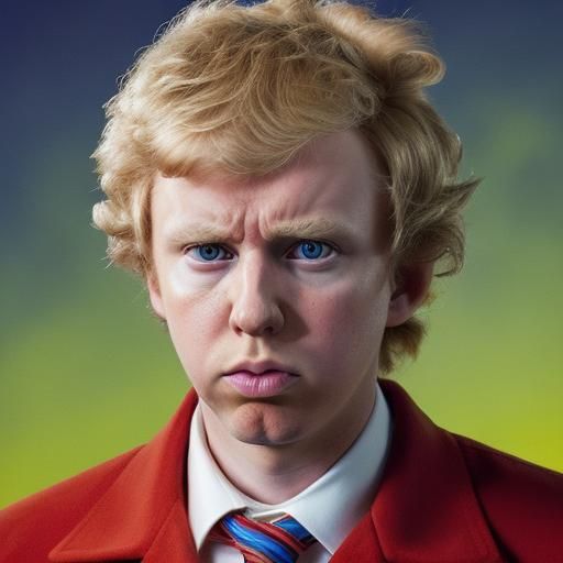 Donald Trump as Napoleon Dynamite: Hyperrealistic Art
