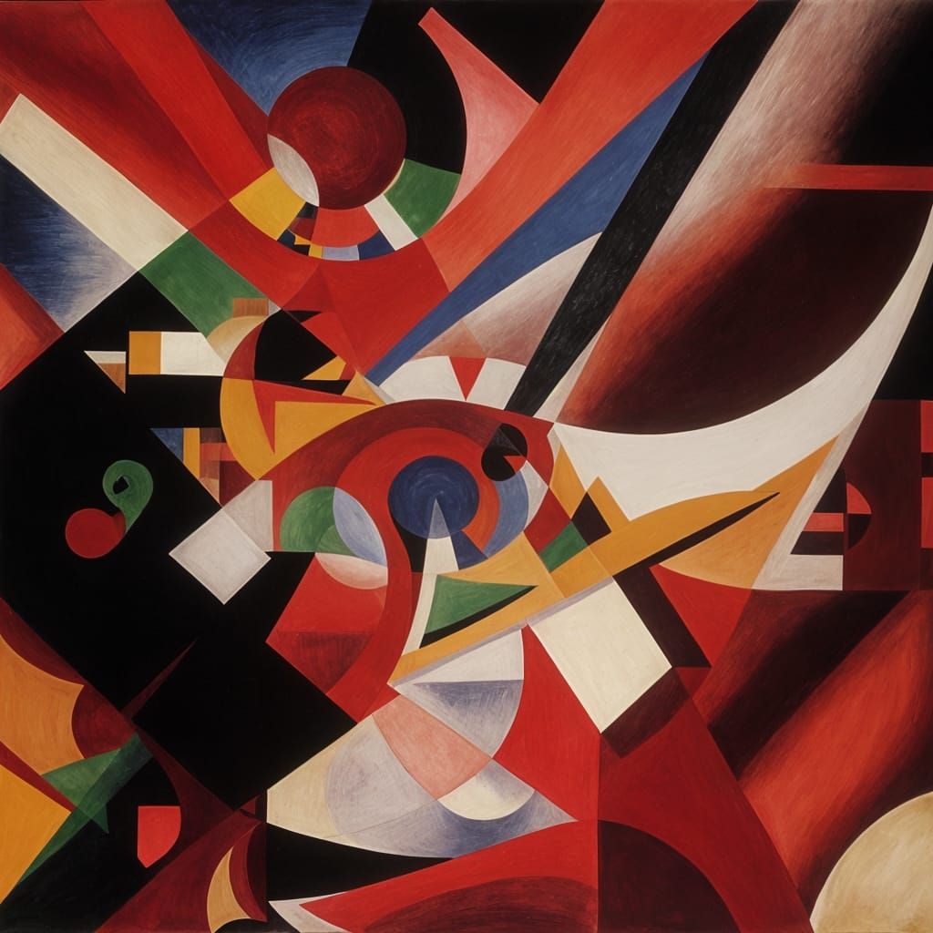 Intricate Geometric Painting with Parallax Depth