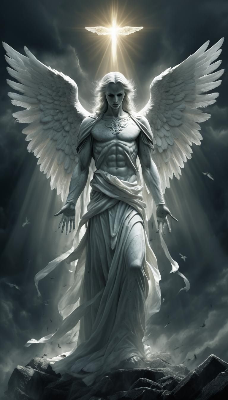 Terrifying Godly Angelic Being: Digital Art