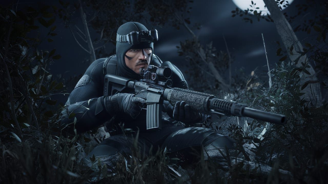 Elite Night Ranger Sniper in Next-Gen Game Image
