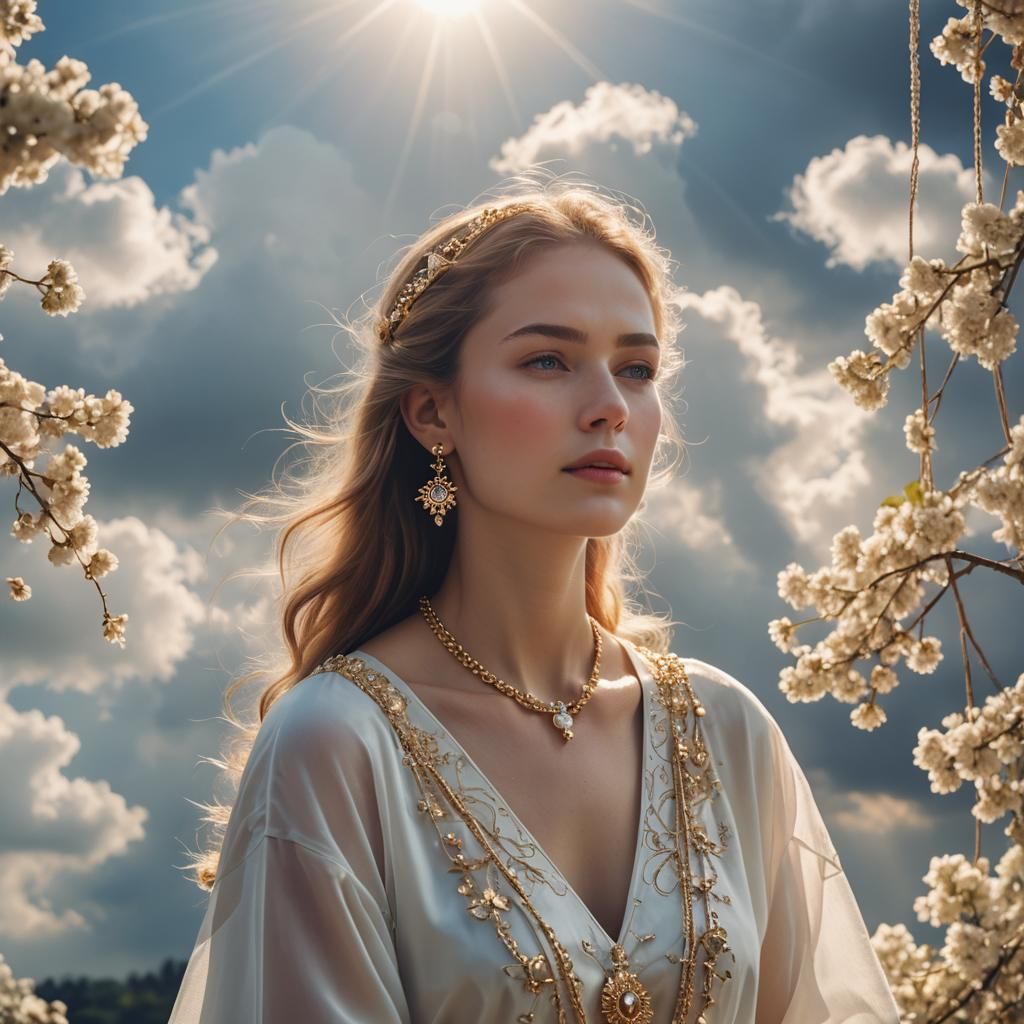 Jewelry Model in Divine Sunshine