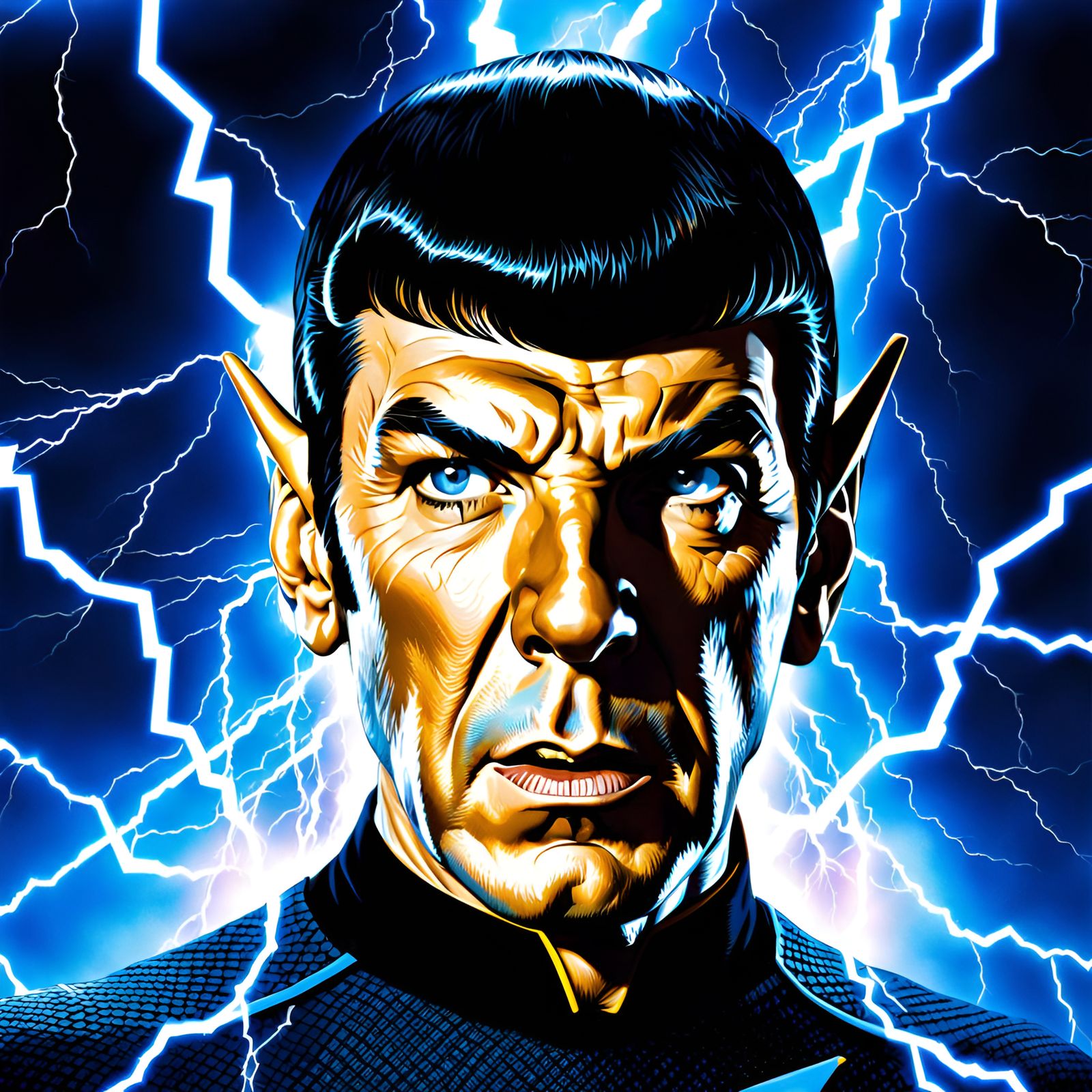 Electrifying Portrait of a Vulcan