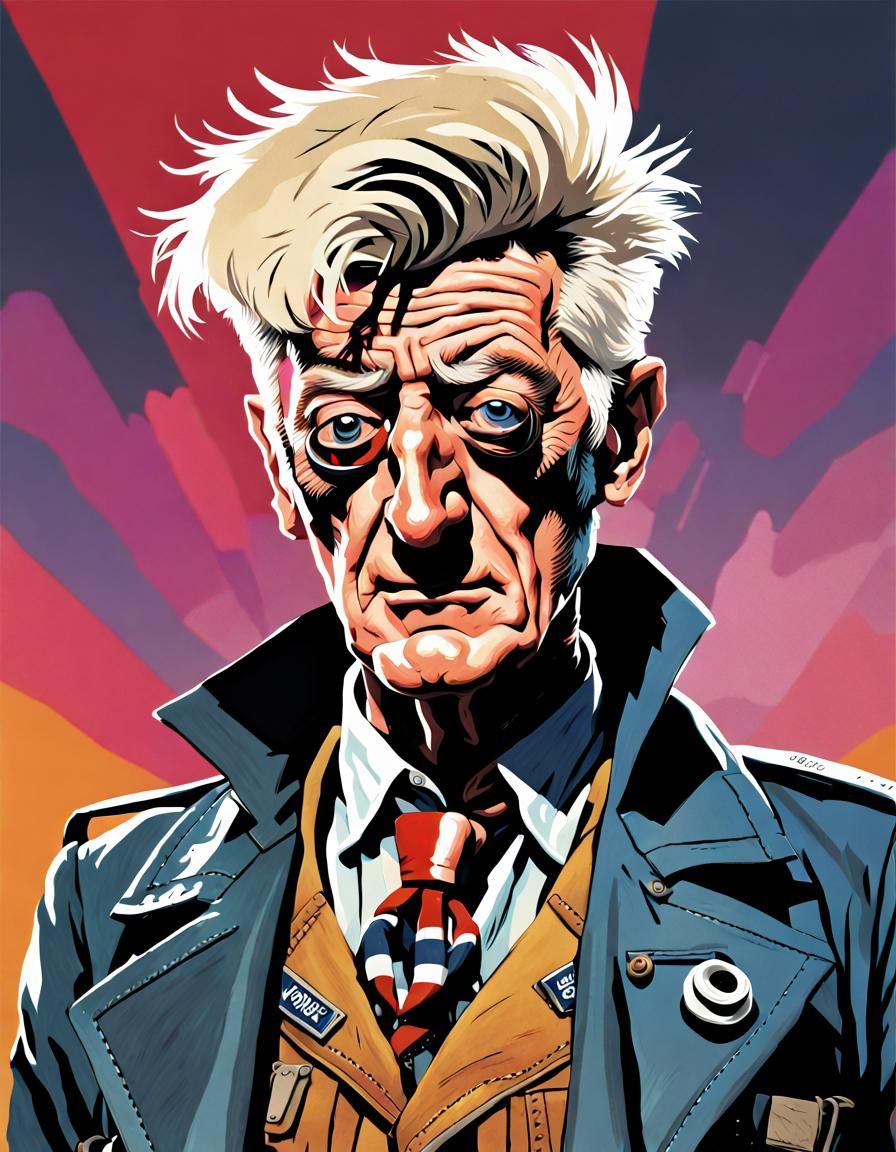 Doctor Who as Tank Girl Illustration by Jamie Hewlett