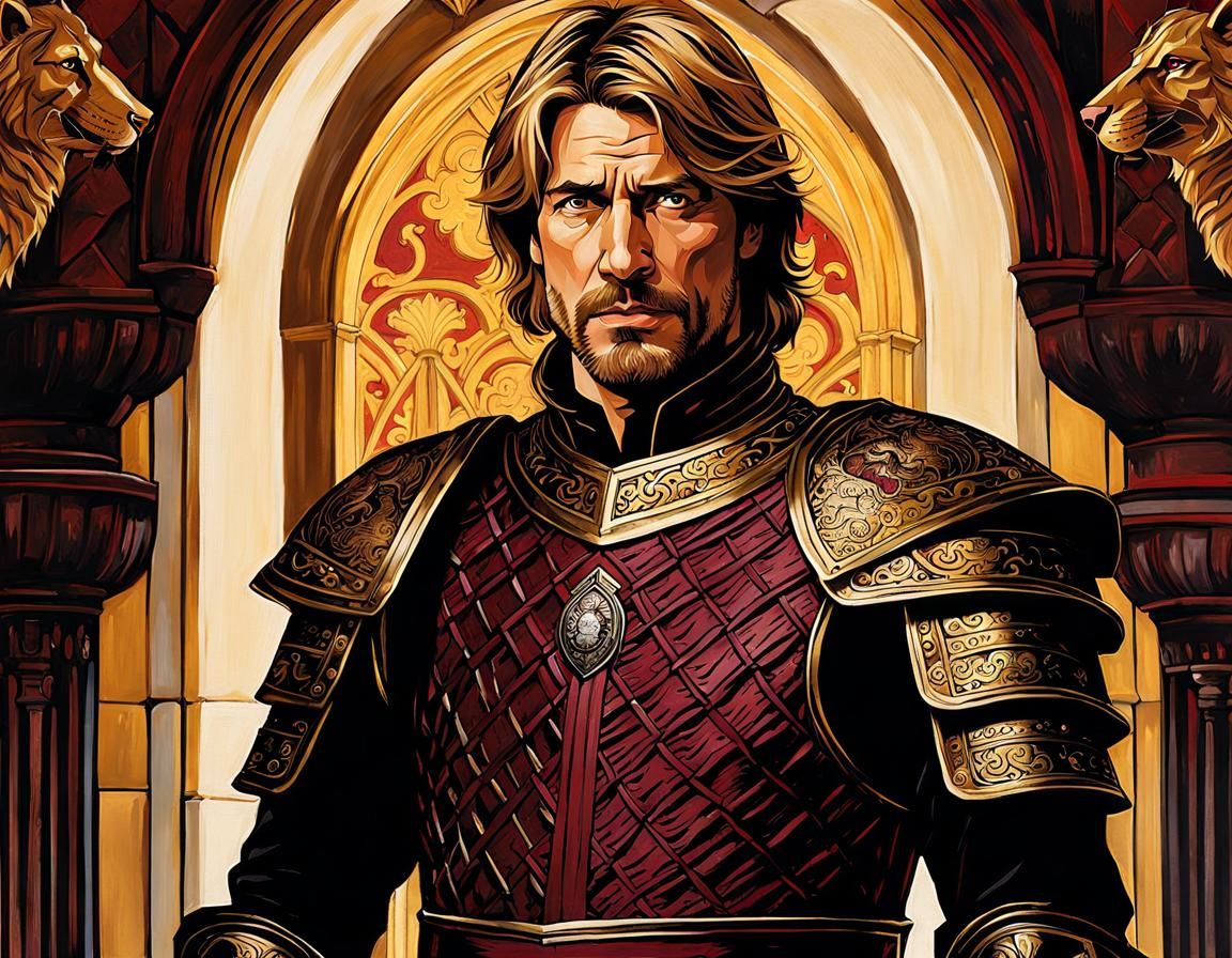 Jaime Lannister Portrait in Ornate Armor