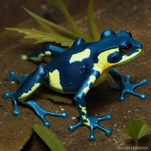 Vibrant Poison Dart Frog Illustration